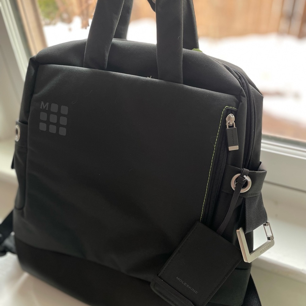 Moleskine Black Backpack Rare Discontinued. NWT.